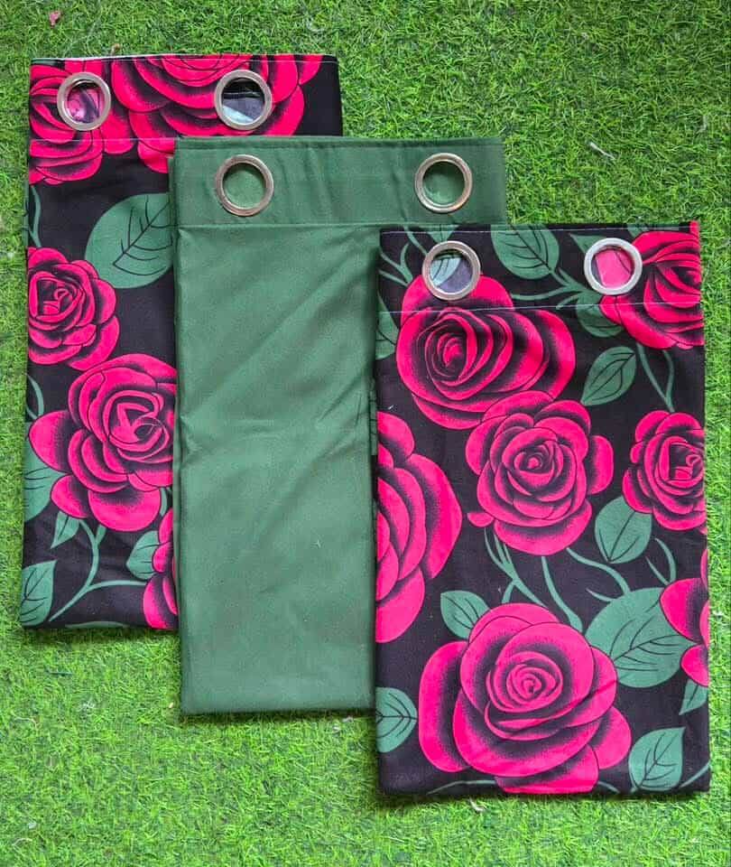 Flower Pink 3in1 Curtain