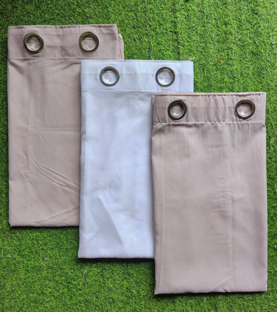 Plain Khaki 3in1 Curtain