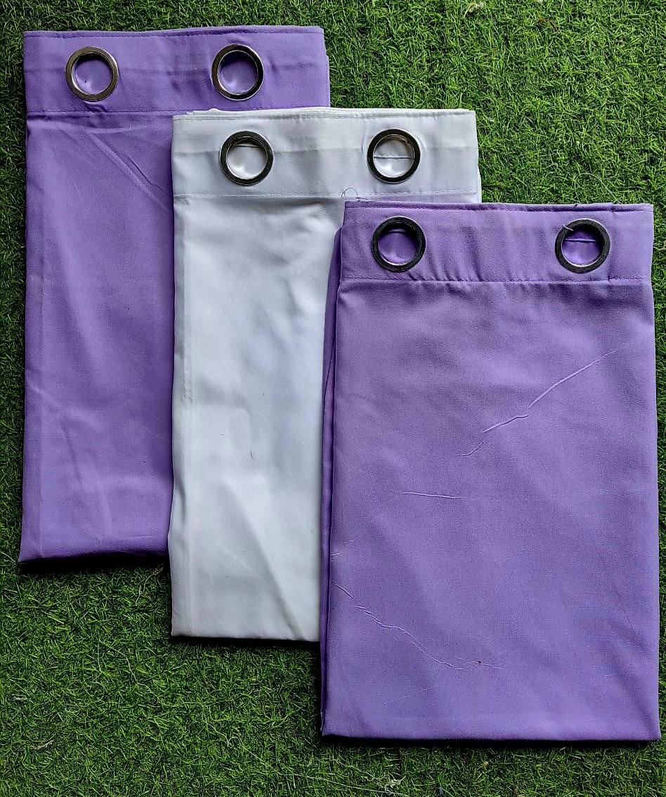 Plain Purple 3in1 Curtain