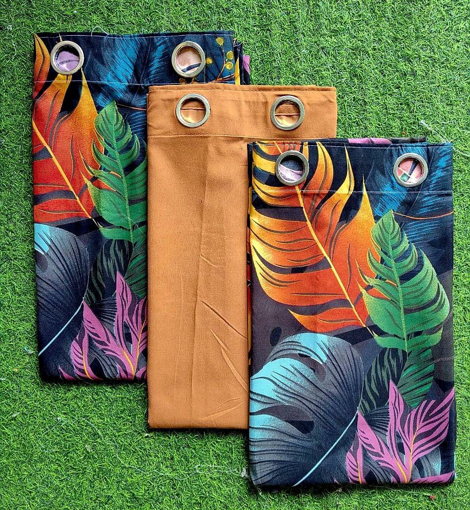 Leaves Colorful 3in1 Curtain