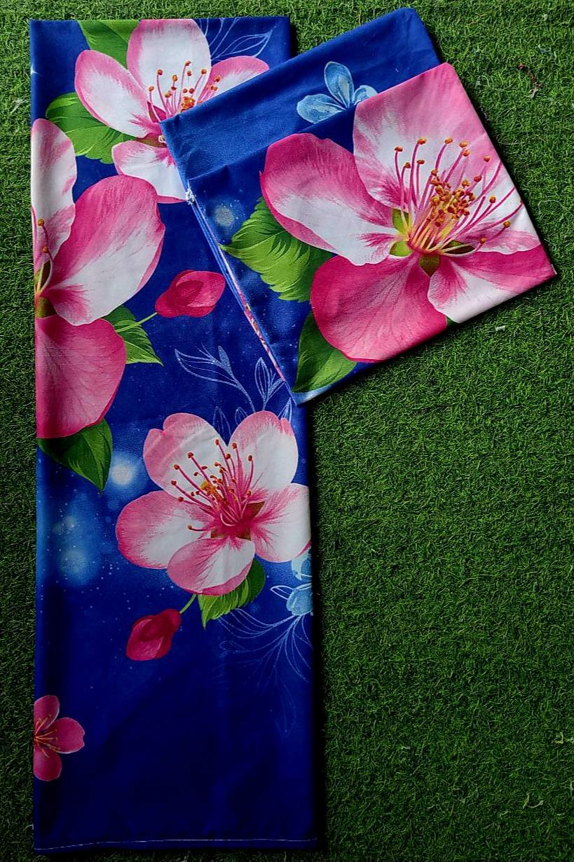  Blue 1 Large kumot + 2 Large Zipper Pillowcase