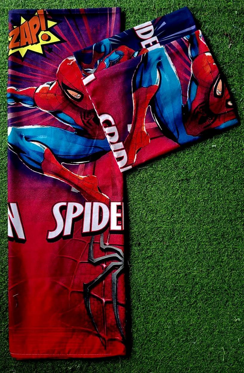 Spiderman 1 Large kumot + 2 Large Zipper Pillowcase
