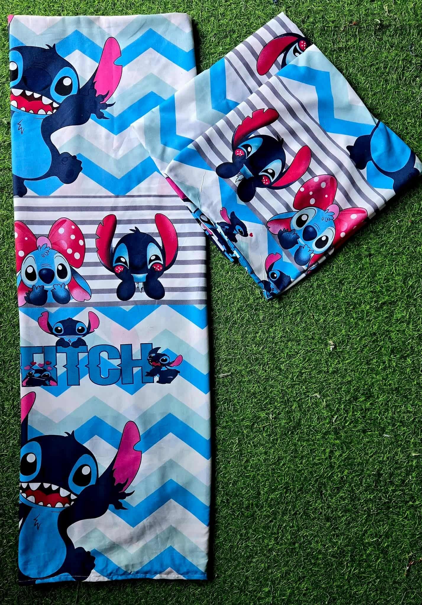 Stitch 1 Large kumot + 2 Large Zipper Pillowcase