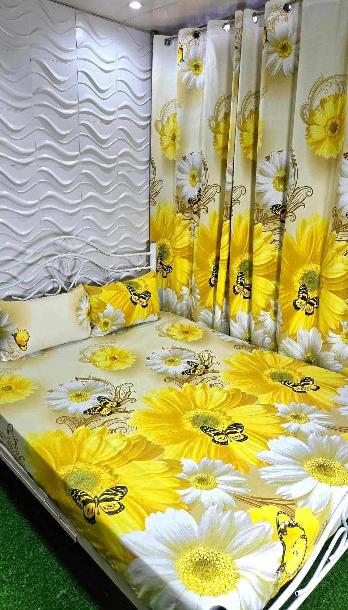 Yellow Bell Bedsheet Bundle